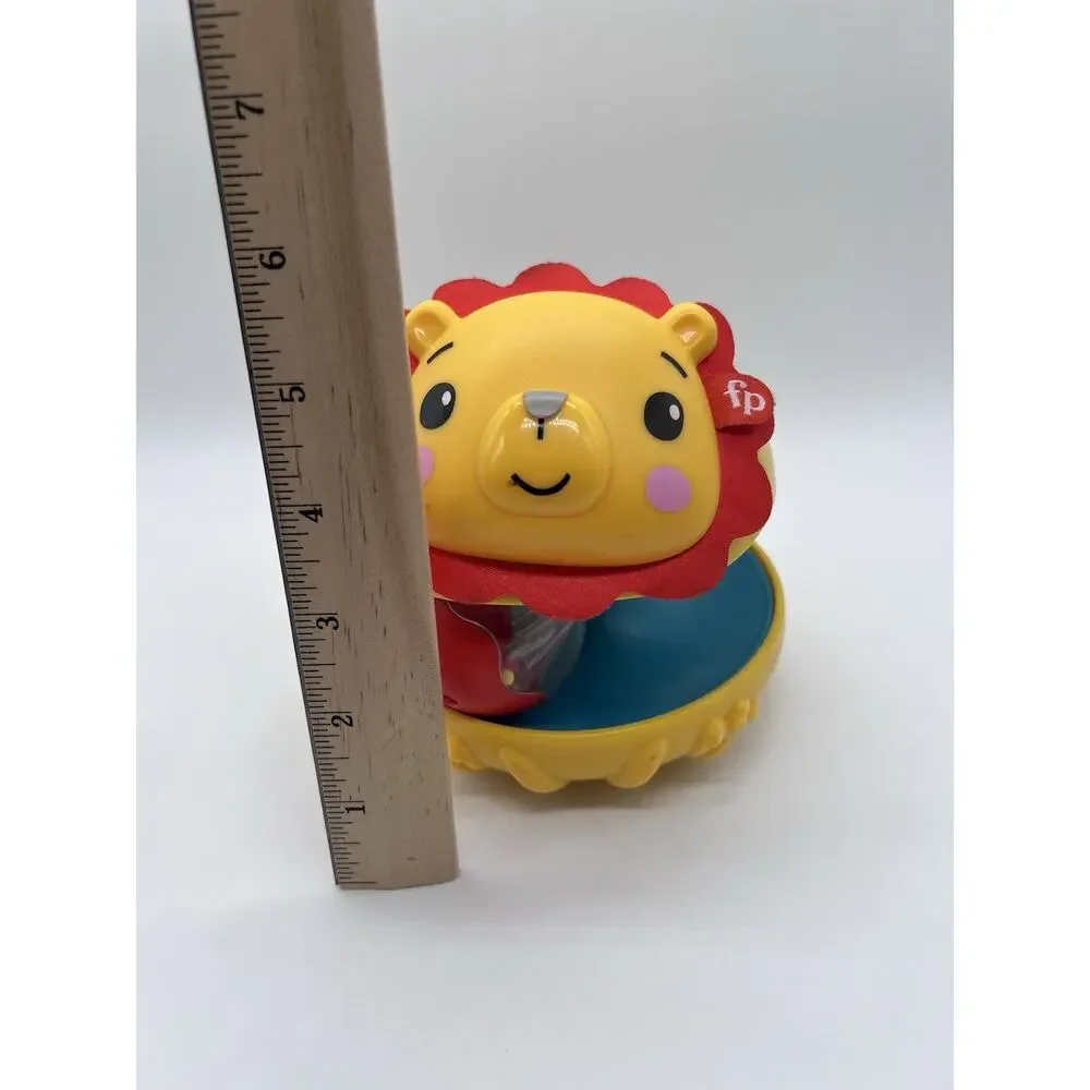 Fisher Price Bat And Wobble Lion Infant Developmental Baby Toys Rattle Sounds